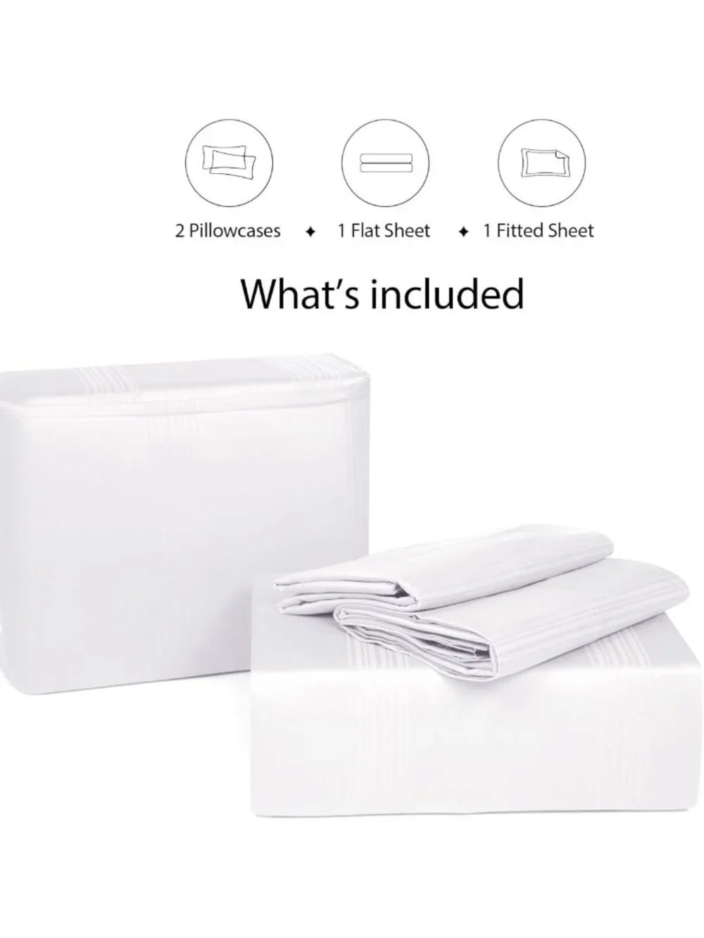 Soft Cotton Queen Sheet Set - 4 Piece Luxury Bedding, Breathable & Deep Pocket